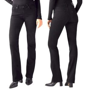 Levi’s Classic Bootcut Jeans Mid Rise Stellar Stretch Size 27 Soft Black